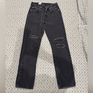 Levi's Black Straight Leg Jeans